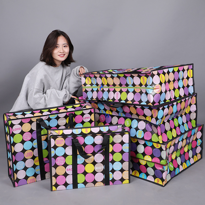 Extra Large Moving Bag, Thickeneded Woven Bag, Duffel Bag, Cartoon Oxford Cloth Waterproof Cosmetics Bag, Snakeskin Bag, Jikai