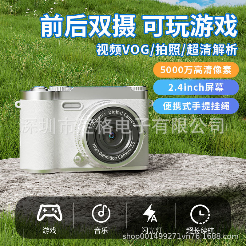 Cross-Border H6 Camera Hd Dual Camera Ccd Retro Kidsren's Camera Student Campus Entry-Level Digital Card Machine