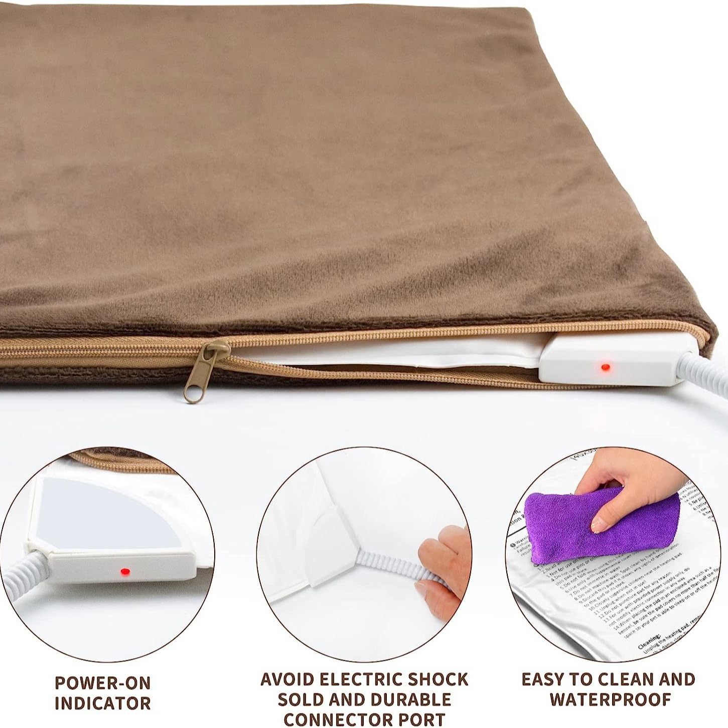 Cross-Border Pet Heating Pad for Dogs and Cats, Warm, Anti-Scratch and Anti-Bite Electric Blanket
