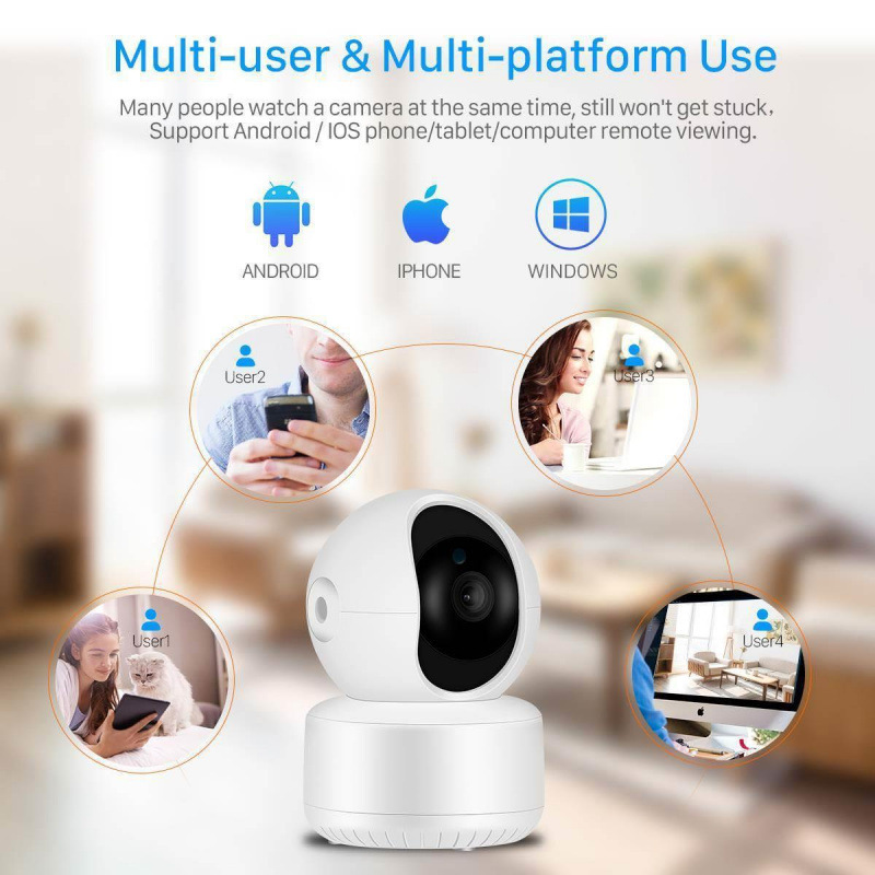 Wifi Security Surveillance Ip Camera for Baby & Pet Monitor
