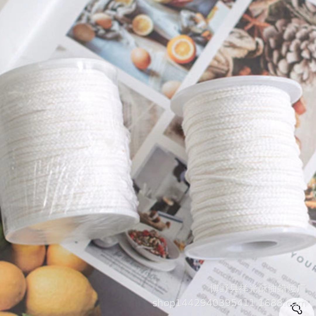 Кросс-бордерный 24-прядный 61м DIY ручной работы фитиль для свечи из хлопка ароматическая романтическая соевая воск