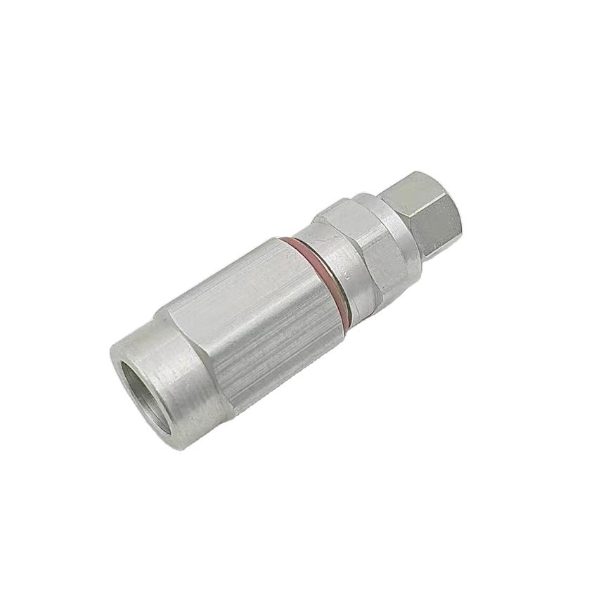 Factory Direct Supply Aluminum Precision Machining Metric-9 Two-Section Waterproof Connector Splitter with F-Head Large Quantity Discount