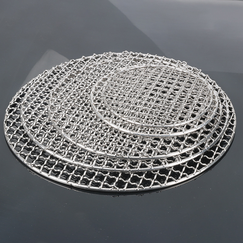 Stainless steel barbecue net manufacturers round barbecue net ginned barbecue net various specifications cross barbecue grate