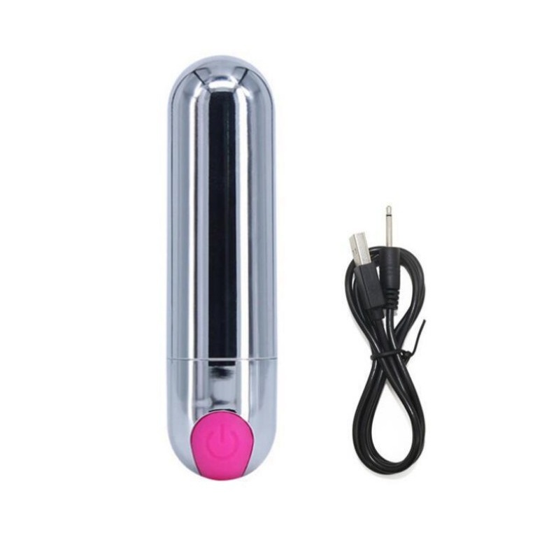 10 Frequency Wireless Charging Short Bullet Electroplated Frosted Egg Jumping Vibration Round Head Pin Charging Bullet