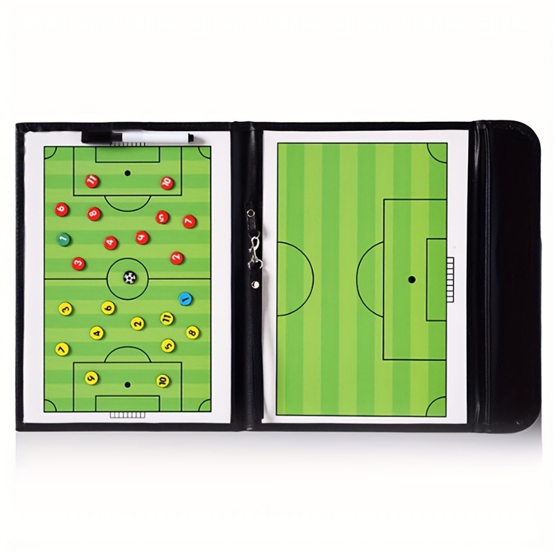 Футбольная тактическая доска 2.5, складная доска для обучения тренера, цветная, с магнитной командной доской, долгосрочная поставка