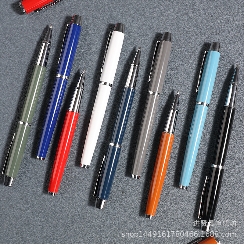 Factory metal orb signature pen 18 color optional support custom logo business office gift pen gel pen