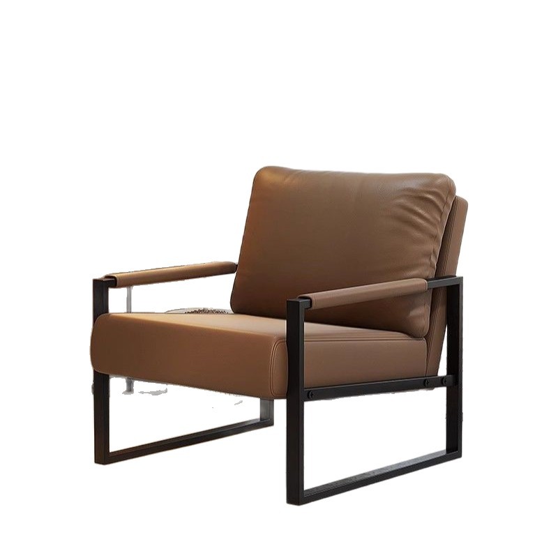 Nordic Single Sofa Chair Home Small Apartment Balcony Iron Leisure Chair Simple Living Room Designer Internet Popular Single Chair