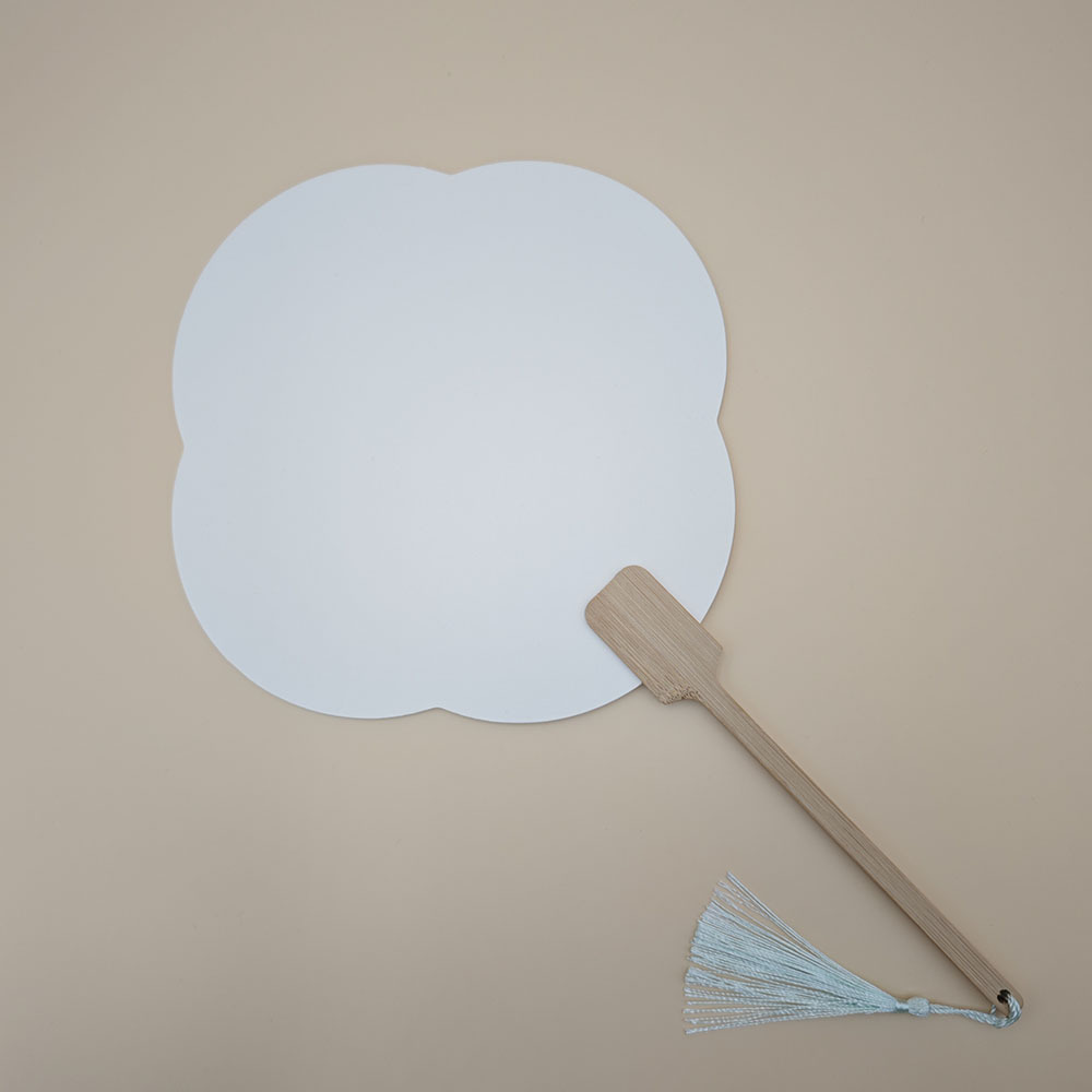 Customized Lacquer Fan Double-Sided Blank Finished Fan DIY Round Fan Thickeneded Cooked Rice Paper Fan Handmade Fan Ink Painting Ancient Style