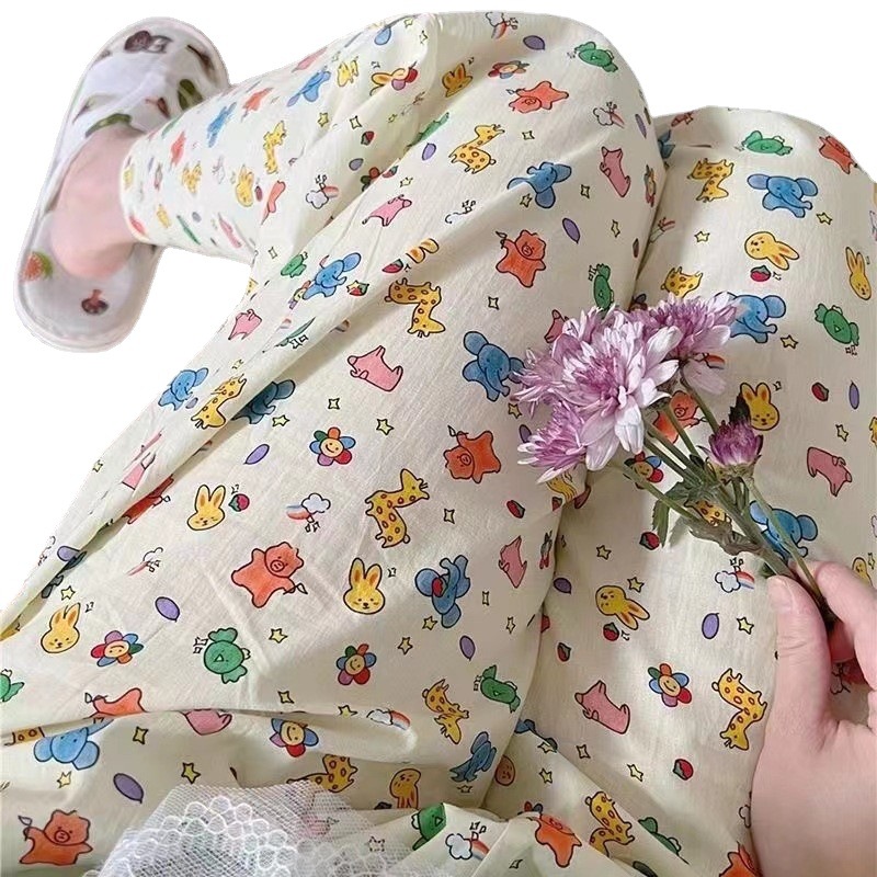 Walking Pants Cartoon Pants Pajama Pants Women's Summer Thin Loose Home Pants Printed Casual Pants Crayon Shin-Chan