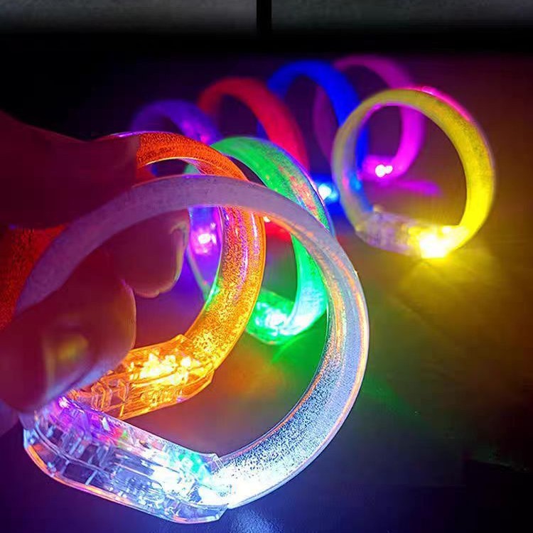 Disco Bar Concert Support Items Led Luminous Circle Luminous Wrist Strap Fluorescent Bracelet Flash Bracelet Night Running
