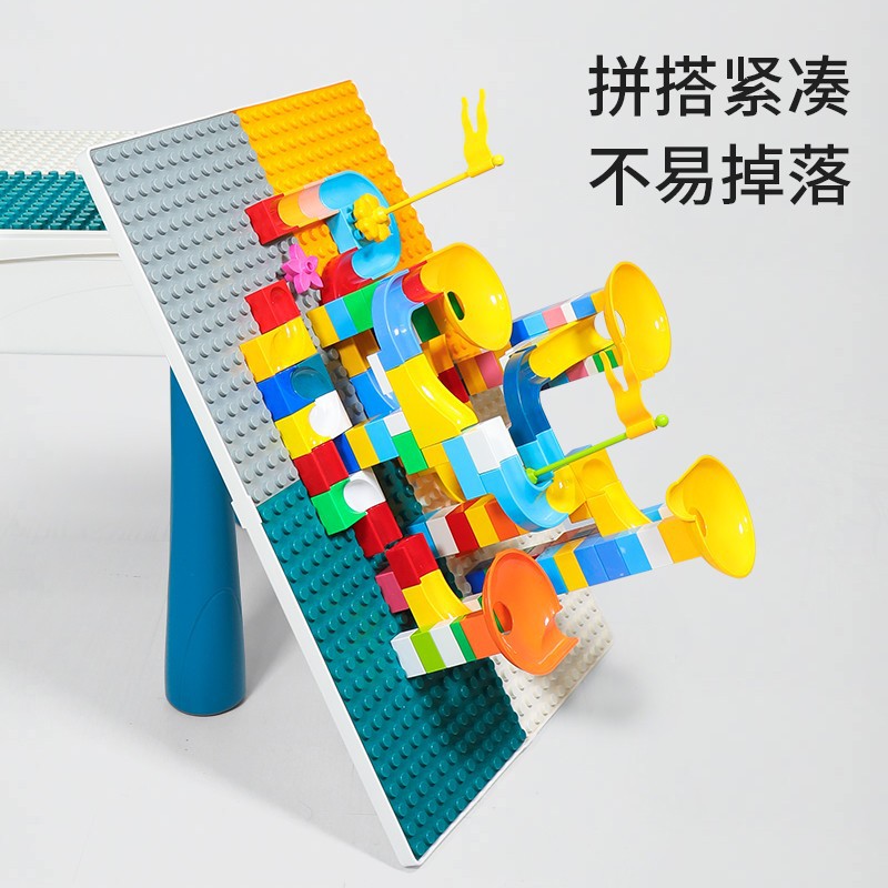 Children's Building Block Table Multi-Functional Large Size Compatible with Lego Large Particle Assembled Educational Toys for Baby Boys 3-6 Years Old