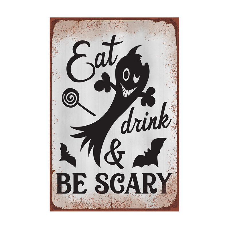 Factory Direct Sales Easter-Themed American Tin Paintings, Pastoral Wall Decor, Vintage License Plate, Bar, Cafe, Home Decoration Painting