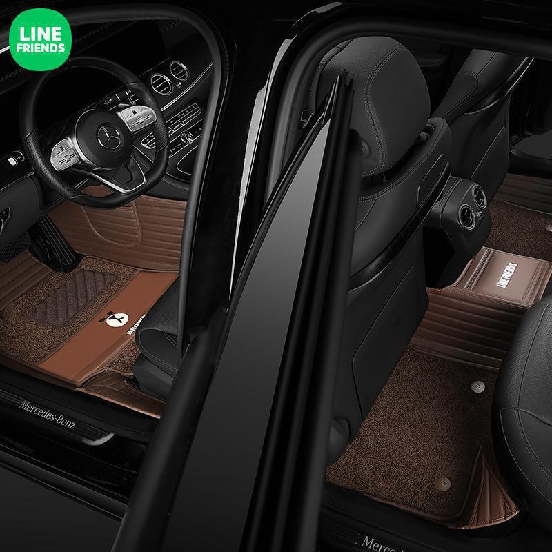 LINE FRIENDS full surround car mat special car a generation of leather car mat full surround