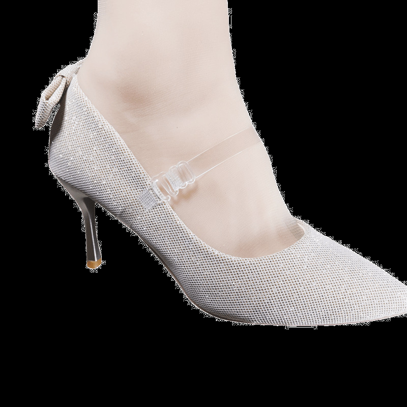 Adjustable Invisible Shoelaces Silicone Transparent Non-Falling Shoe Fixed Triangle Elastic Good High Heels Lazy Elastic Band
