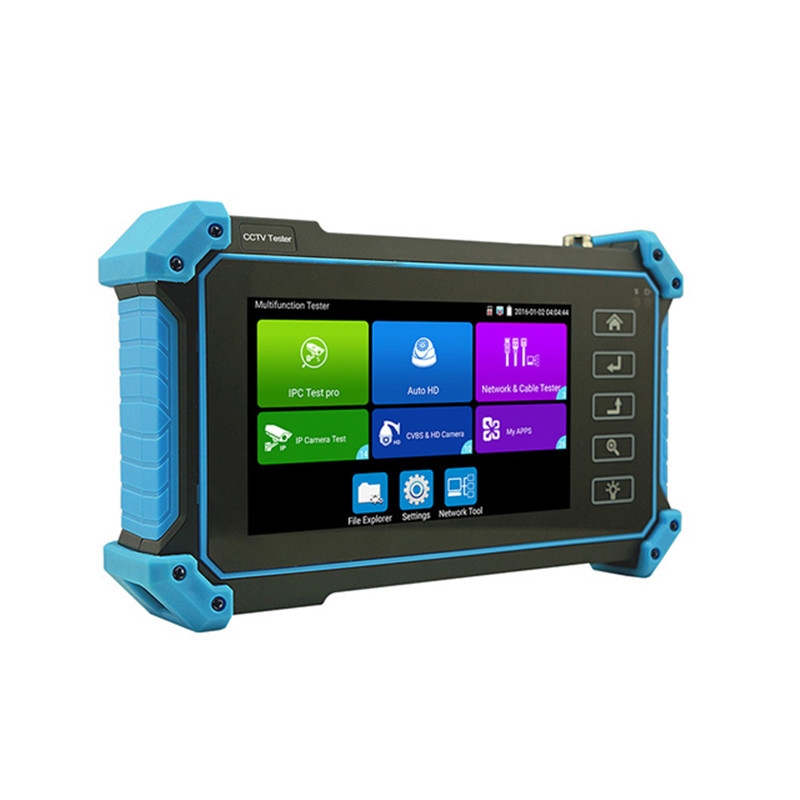 English Multilingual WANGLU IPC-5100Plus CCTV Tester HDMI VGA IN POE