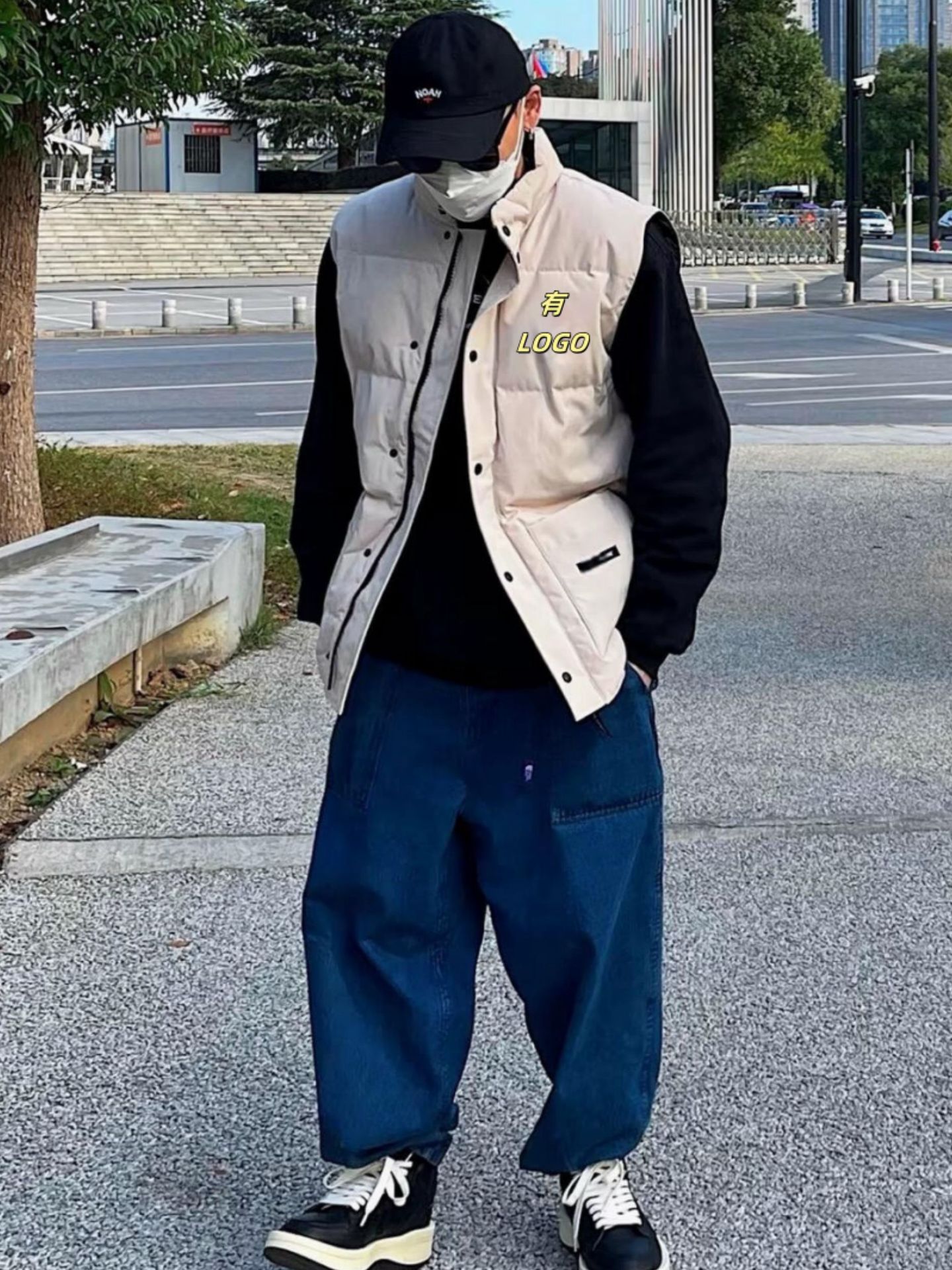 Fall/winter new goose vest down jacket Canada with men's and women's warm vest waistcoat 4154M