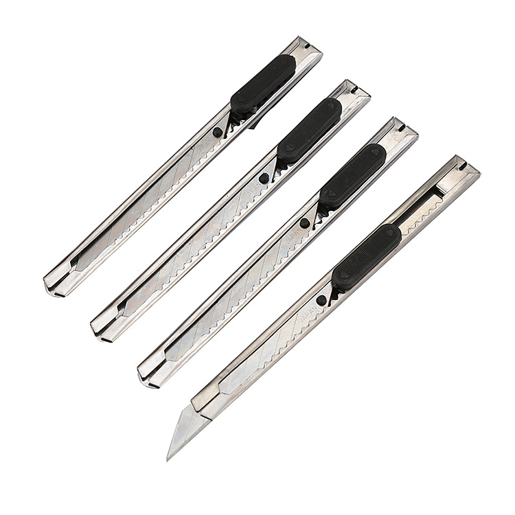 small size Stainless Steel Utility Knife Portable Changeable Blade Office Supplies Metal Paper Cutter Student Stationery Tool Knife