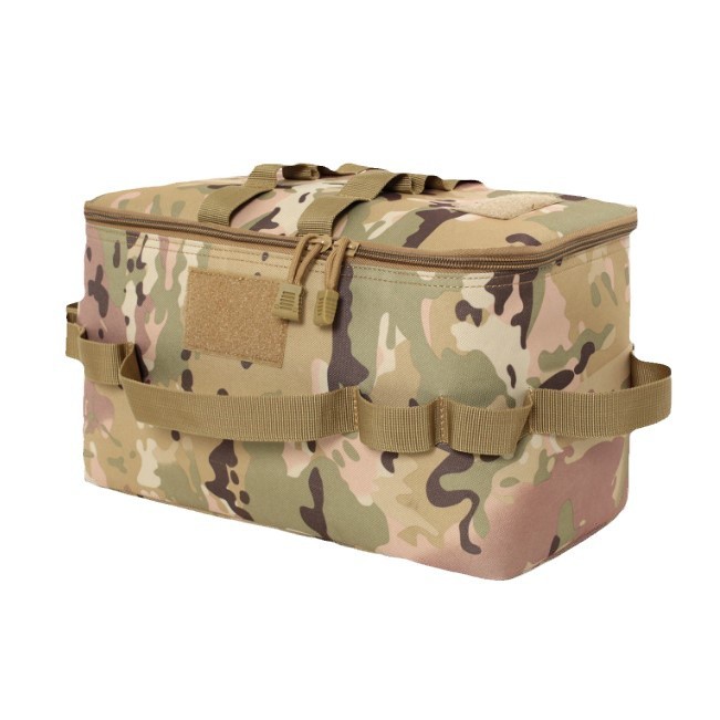 Outdoor Multifunctional Tactical Bag, Anti-Collision Picnic Bag, Ice Bag, Cassette Stove Cosmetics Bag, Picnic Camping Style Tactical Cosmetics Bag