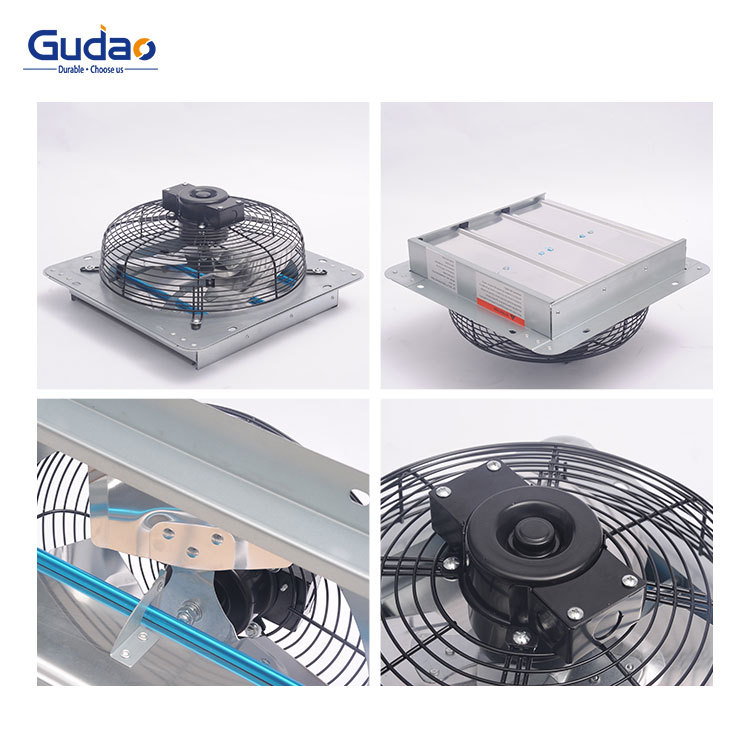 All-metal strong Louver Fan Wall exhaust fan kitchen lampblack ventilator large air volume mute exhaust fan 110V