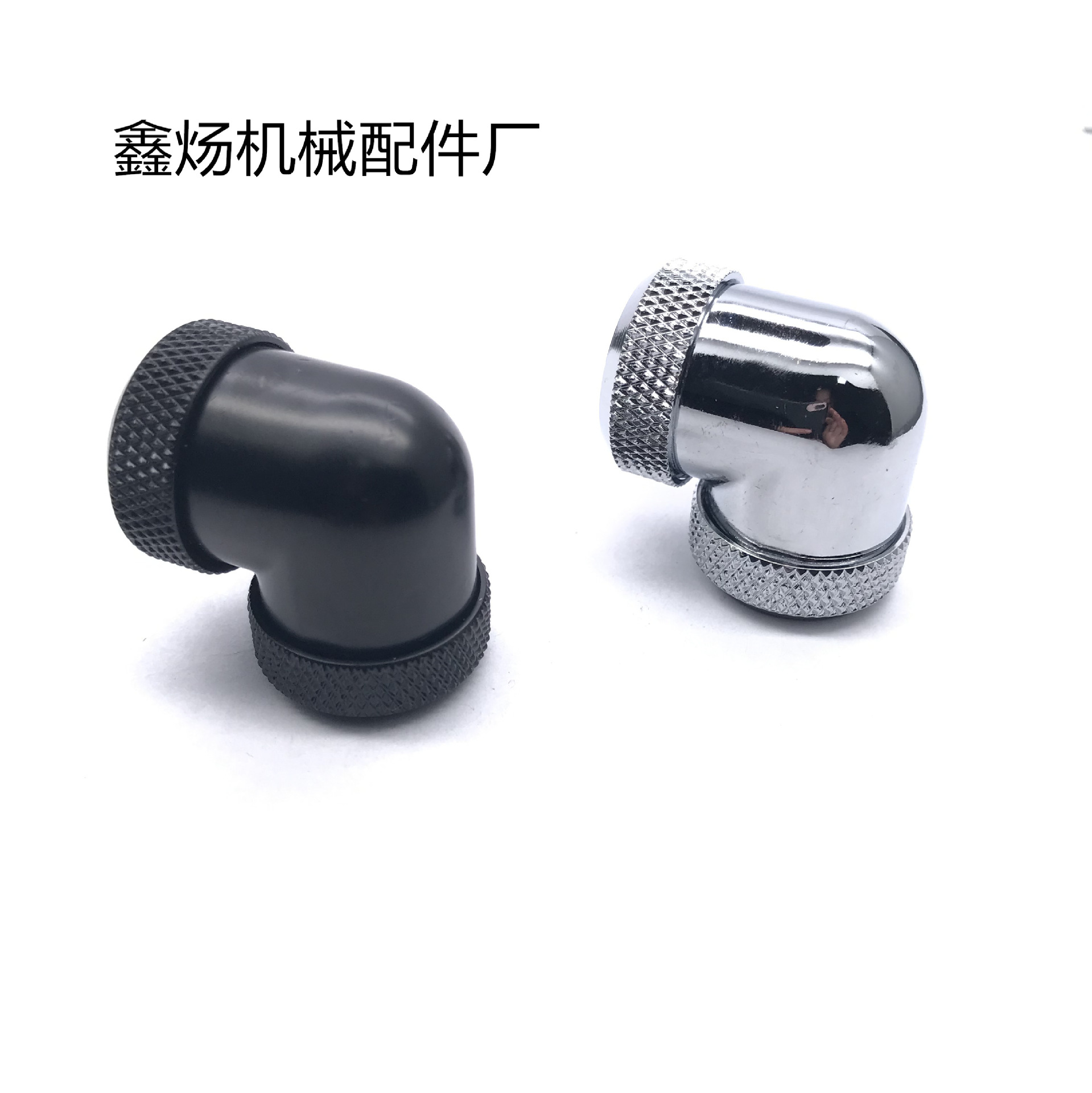 Компьютерный водяной охлаждаемый 90-градусный жесткий трубопровод двойной головки встроенный быстросъемный соединитель 14MM жесткий трубопровод