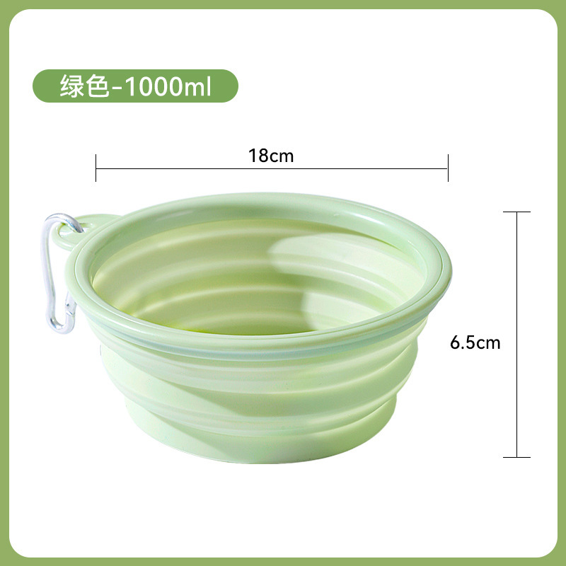 Spot Macaron Folding Bowl for Dogs, Portable Folding Bowl for Pets, Outdoor Drinking Bowl, Drinking Bowl