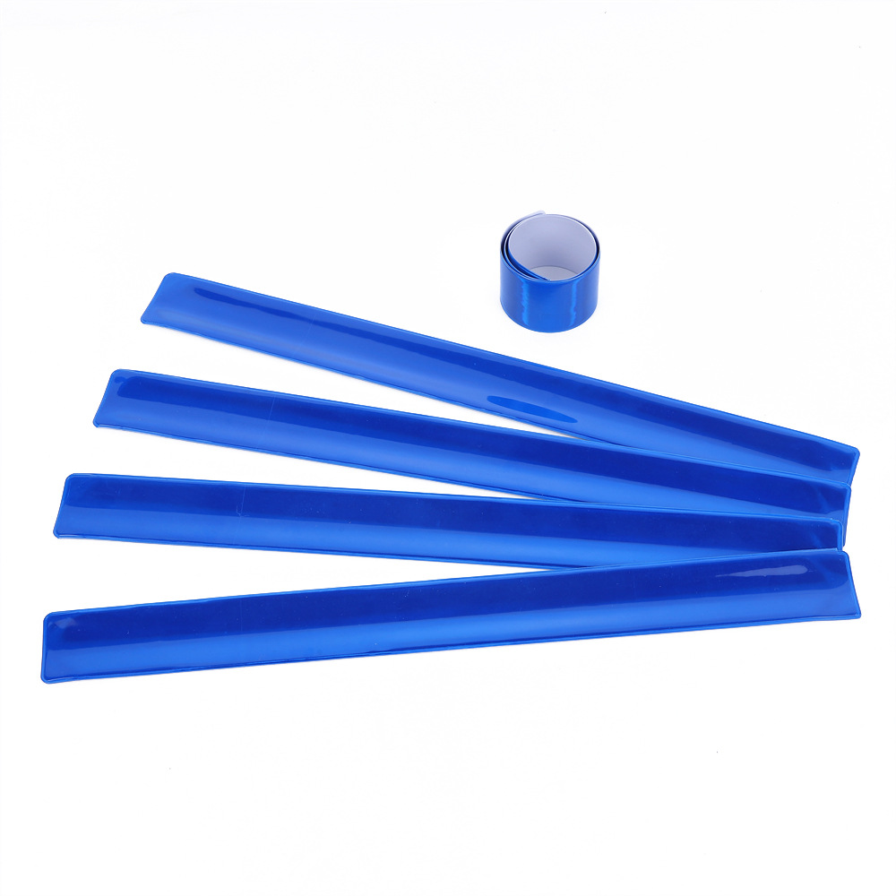 Reflective snap ring 30cm large size night riding safety tunic with color customizable logo warning bracelet