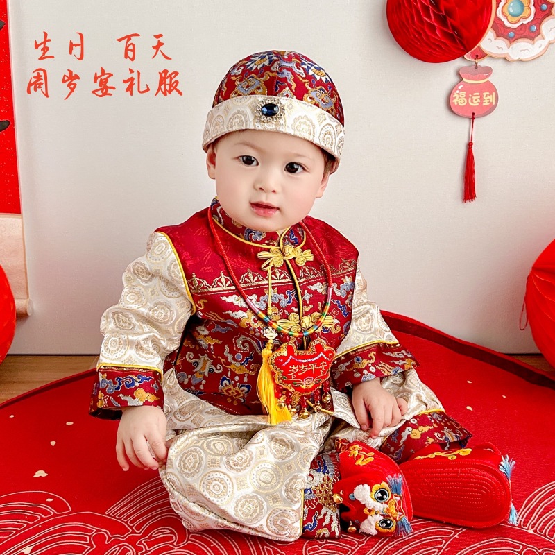 Новый танг для мальчиков на один год, праздничный костюм для дня рождения