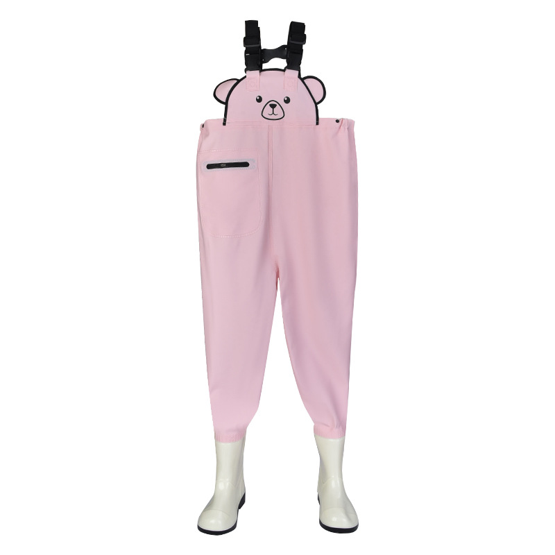 Children's Water Pants Play with Water conjoined Kindergarten Clothes Sea-driving Equipment Water Fork Rain Pants Children Catch Fish Beach Wading