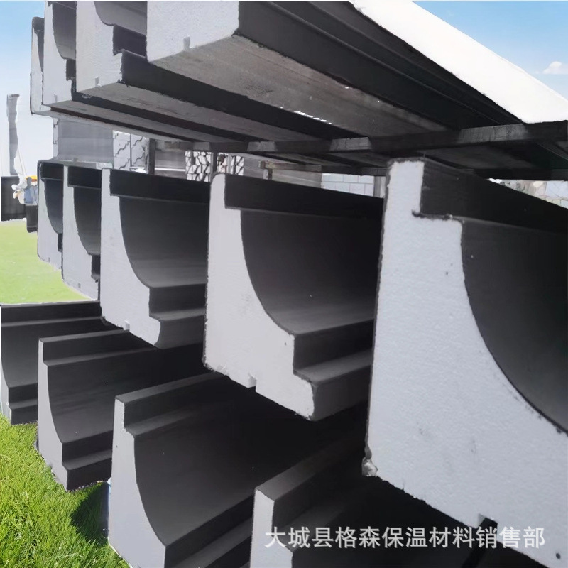 Eps Exterior Wall Decorative Lines Construction Site House Exterior Wall Decoration Shape Window Set Line Eps Line Waist Line Eaves Line