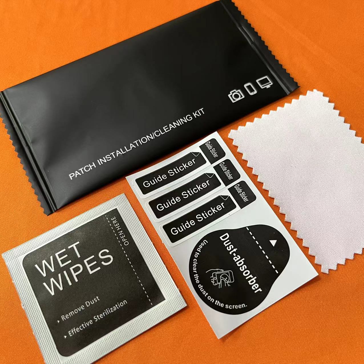 Готовый набор закаленной пленки, вспомогательный инструмент, три предмета для пленки мобильного телефона, алкогольный пакет для пленки мобильного телефона