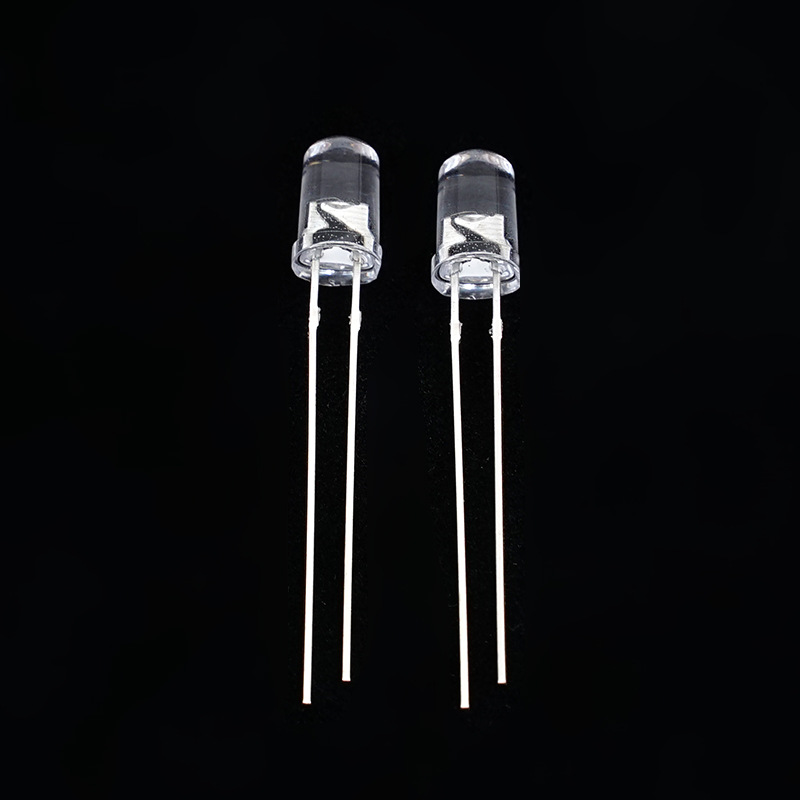 F5 Colorful Slow Flashing Led Lamp Beads Round Head Voltage Stabilized Edge Indicator Light High Brightness Plug-In 5mm Light-Emitting Diode
