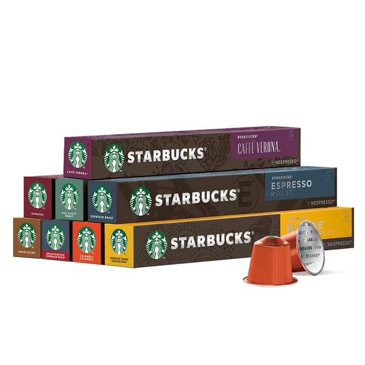 Импортированный из Швейцарии Starbucks капсульный кофе для кофемашины Nestle чистый черный кофе