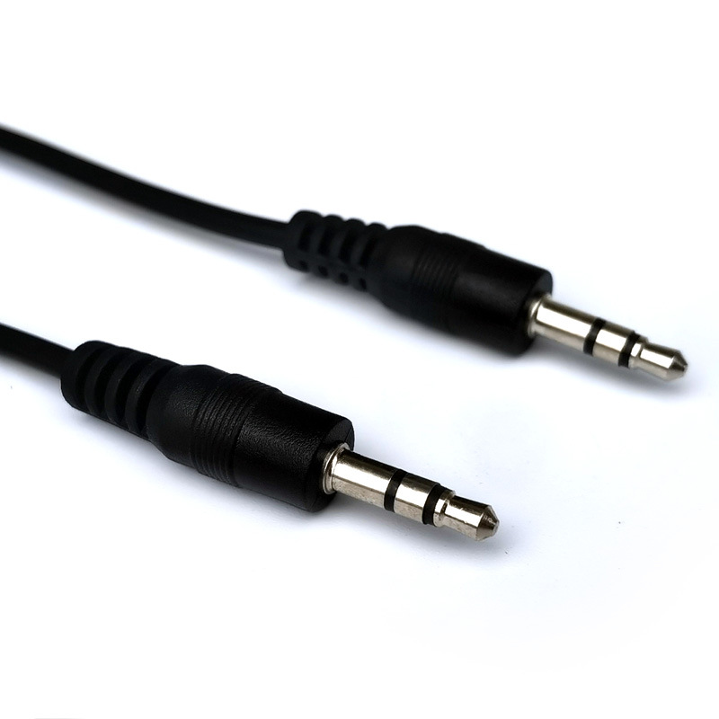 3.5 audio line audio extension line male to male 1 meter double tone aux line 3.5mm audio line pure copper