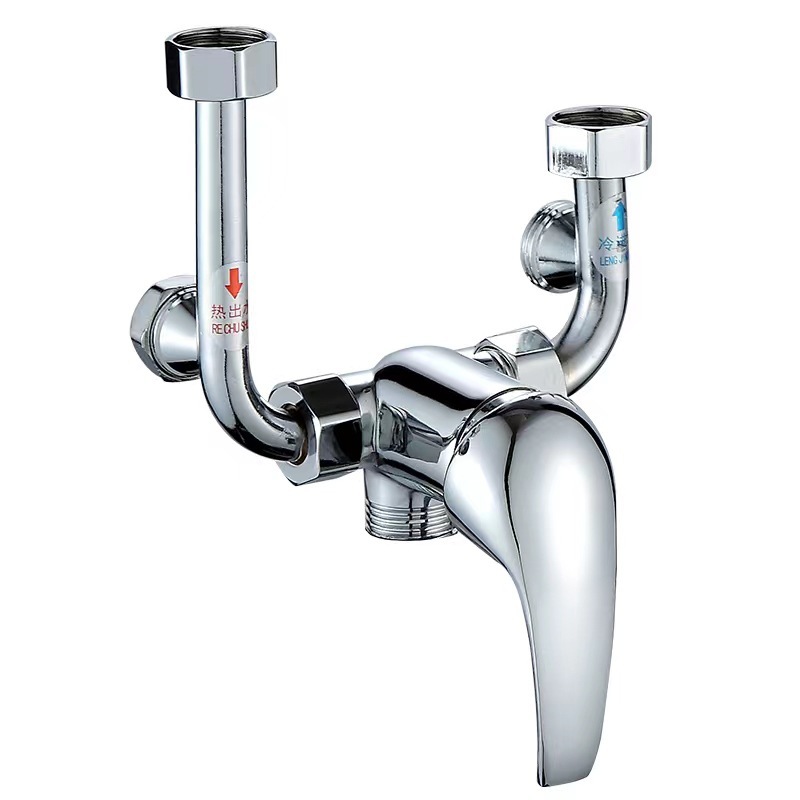 All copper mixing valve open switch water heater accessories household bathroom shower faucet electric water heater mixing valve