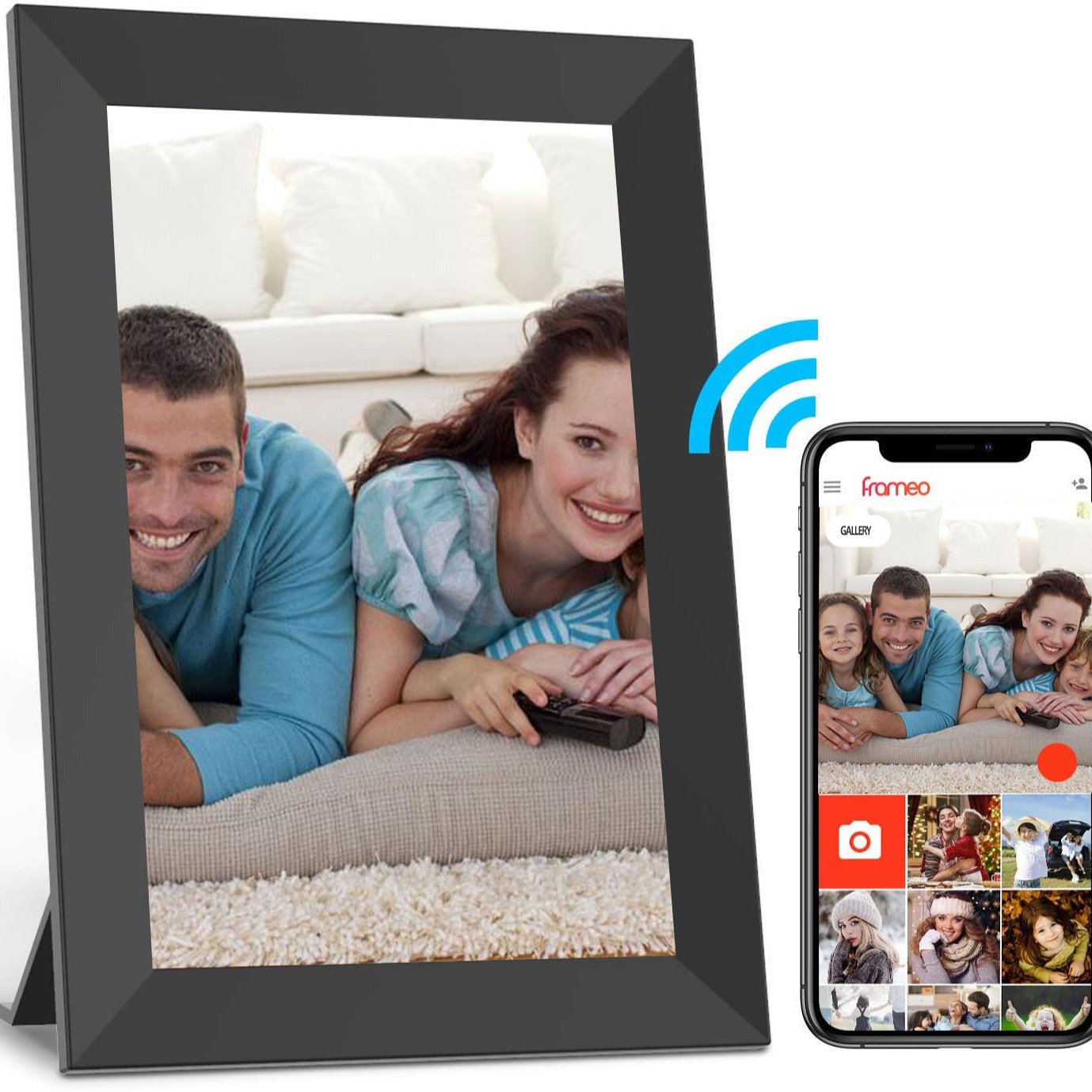 Source factory 8 inch 10 inch brick and stone Frameo cloud photo frame WiFi digital photo frame 16G memory smart photo album