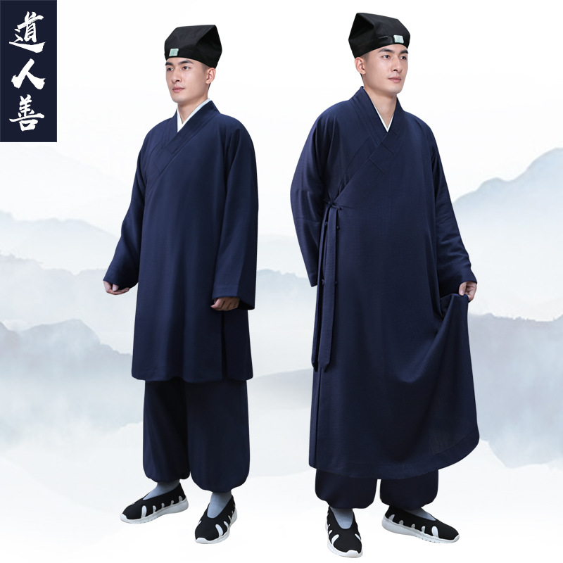 Taoist Clothing for Practicing Taoism in Spring and Summer, Traditional Taoist Attire for Men and Women, Layperson's Clothing