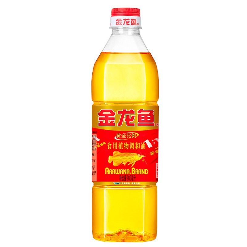 Golden Dragon Fish Soybean Oil 900ml Edible Blend Oil Sunflower Seed Corn Oil Small Size 700ml400ml Gift