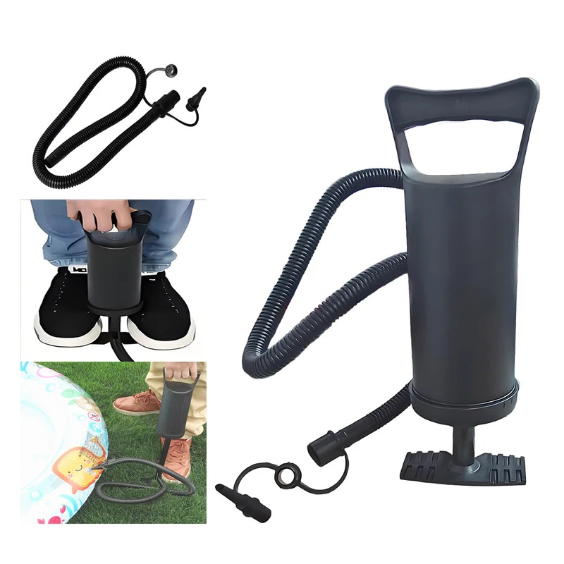 Двухсторонний ручной насос для надувных кроватей и плавательных колец