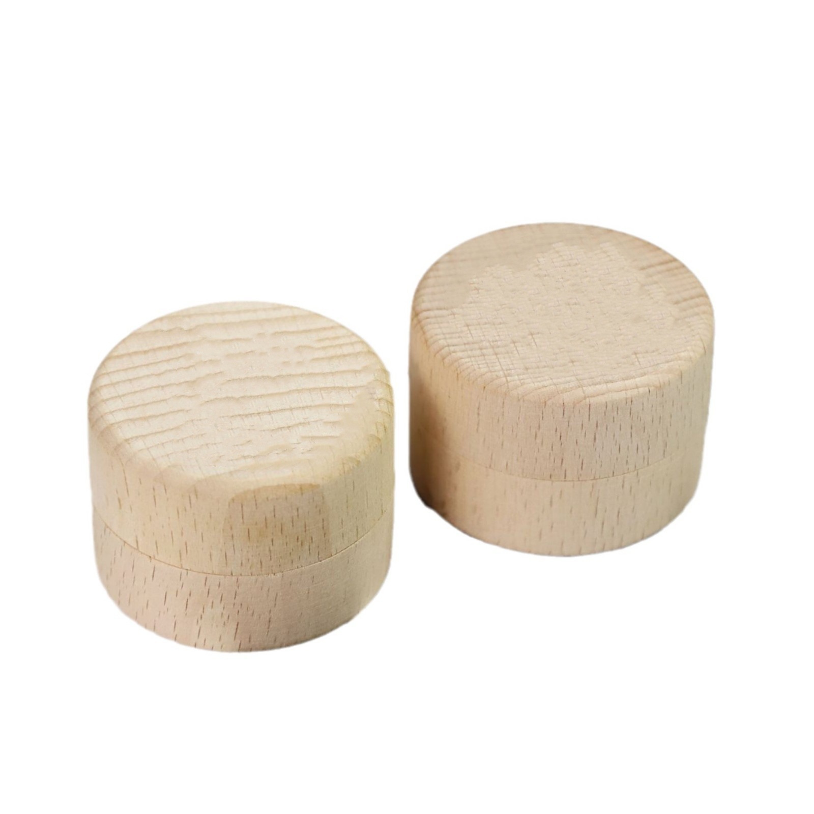 in stock Solid Wood Teeth Box Children's Teeth Fetal Hair Storage Box Round Teeth Fairy Teeth Replacement Storage Box Ring Box