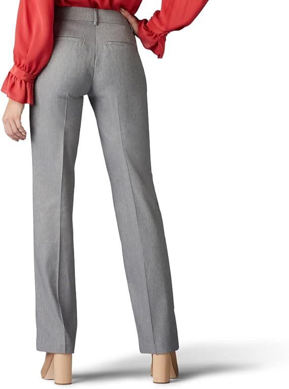 Women's 2025 Spring New Middle-aged plus size High Waist Loose Elastic Straight Casual Pants