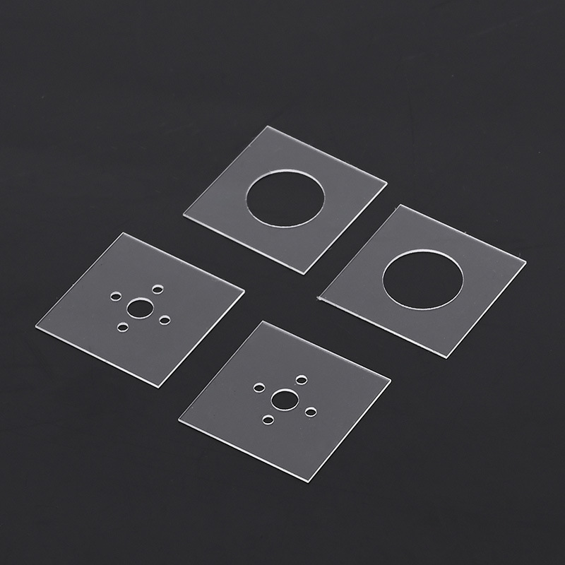 Quartz Special-Shaped Pieces, High-Precision Quartz Glass Sheets, Punched and Slotted, Ultra-Thin Optical Quartz Sheets, Customized in Multiple Specifications