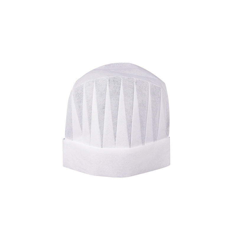 Children's Disposable Non-woven Chef Hat Kindergarten Baby Primary School Performance White Thickened Hat Wholesale