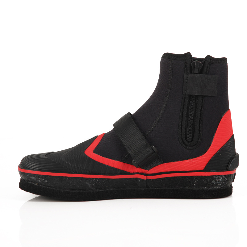 Factory wholesale fishing shoes series black and red color outdoor fishing work shoes outdoor anti-mosquito night fishing custom