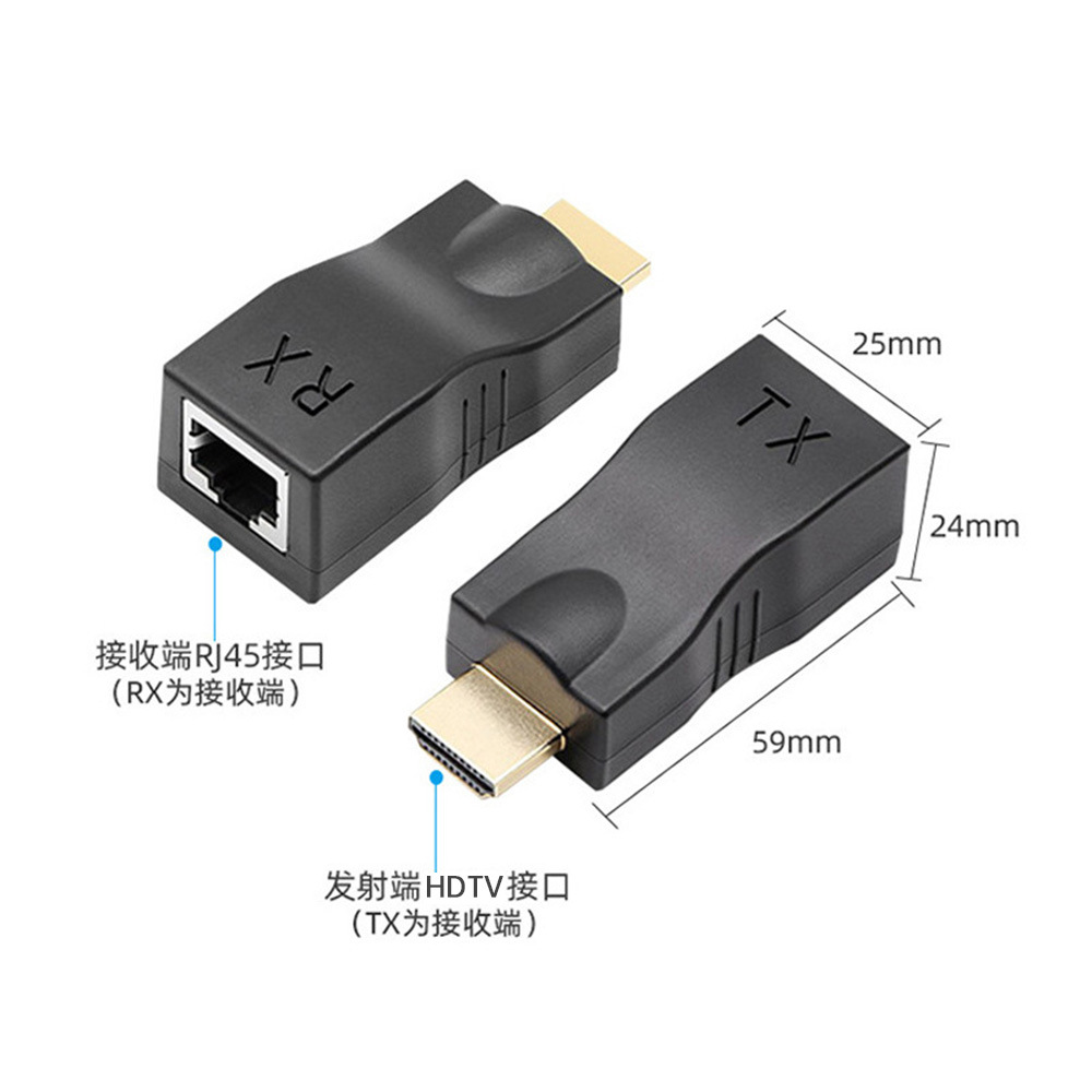 hdmi extender 30 m hdmi extender to rj45 single network cable network transmission signal amplifier