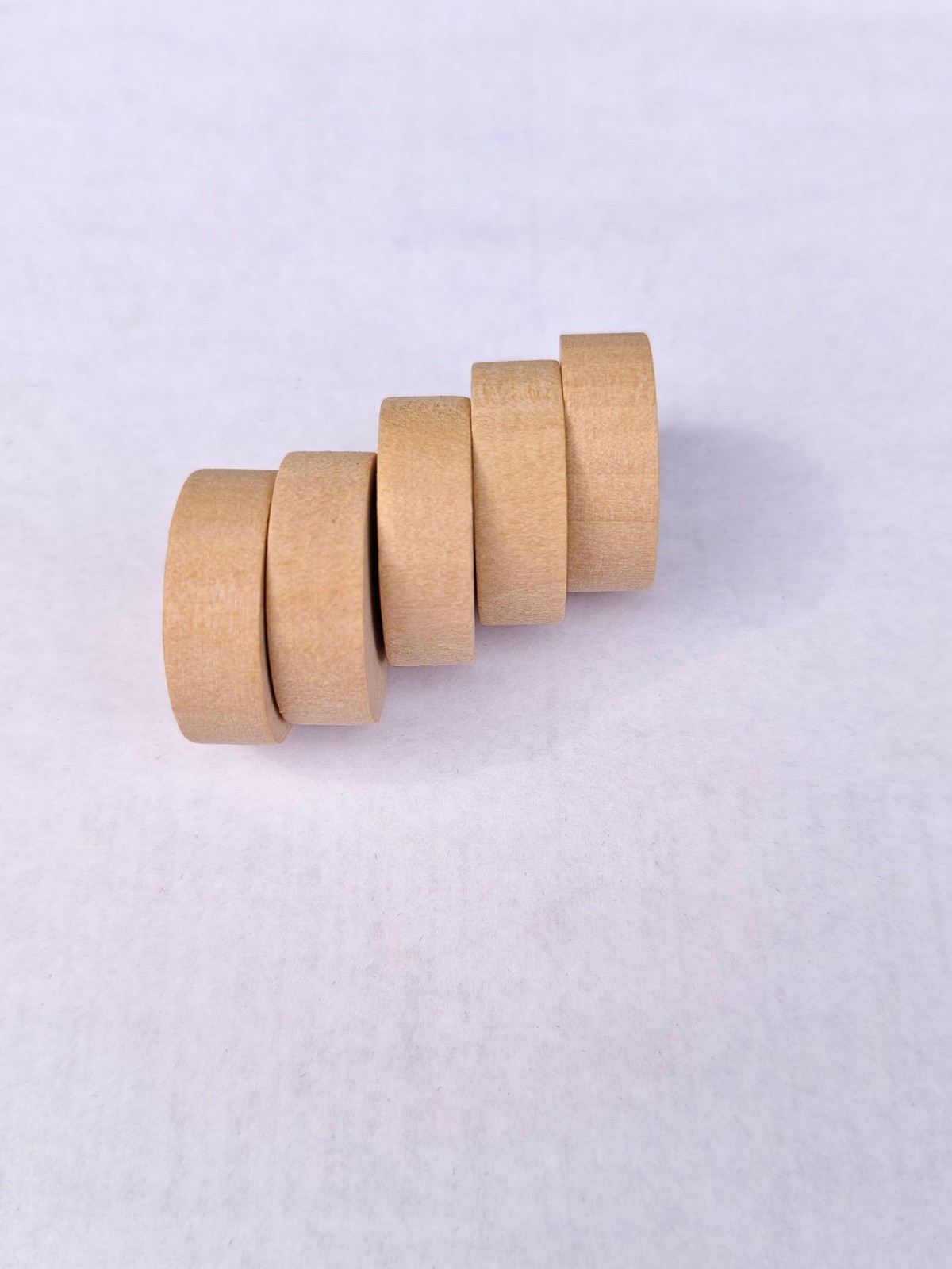 Xinzhe Spot Solid Wood 25mm Disc Quality Wooden Disc DIY Hand-Painted Solid Wood Round Wood Chip Teaching Aids