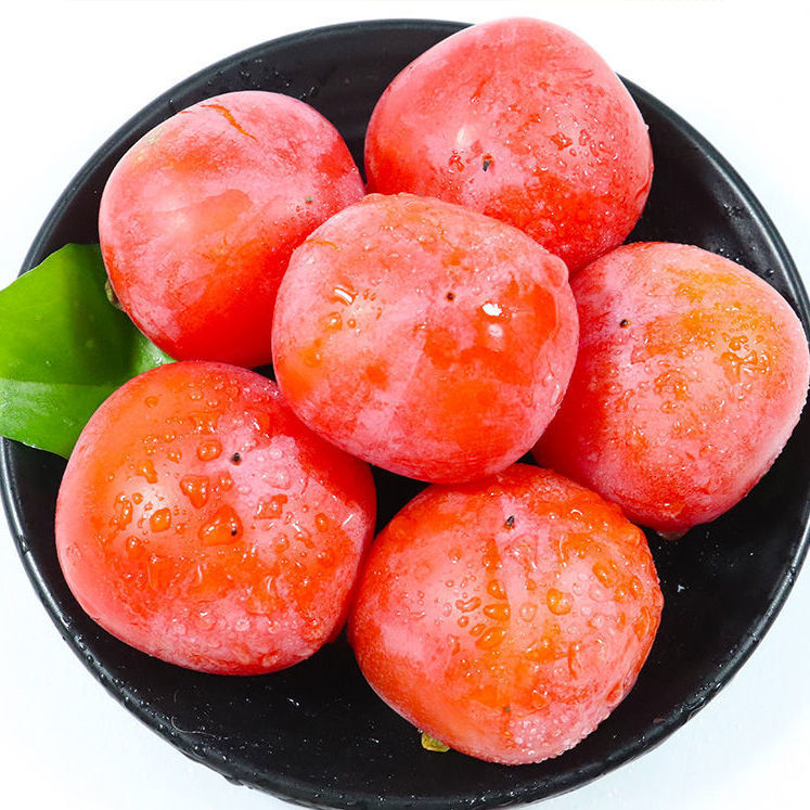 Freshly Picked Shaanxi Fire Crystal Persimmon Fresh Fruit Seasonal Whole Box Free Shipping Crisp Crystal Cupping Small Soft Sweet Mini