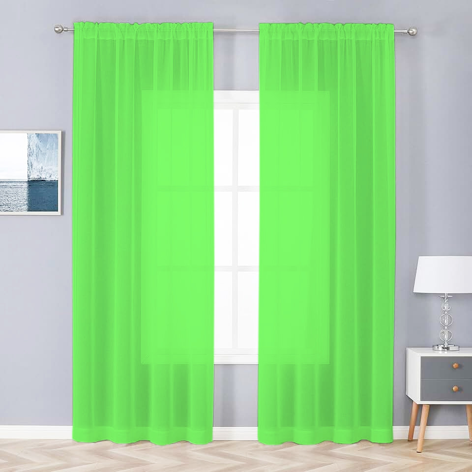 Support Jit Delivery, Cross-Border Exclusive Factory Direct Sales, Green Translucent Digital Printing Processing Curtains and Screens
