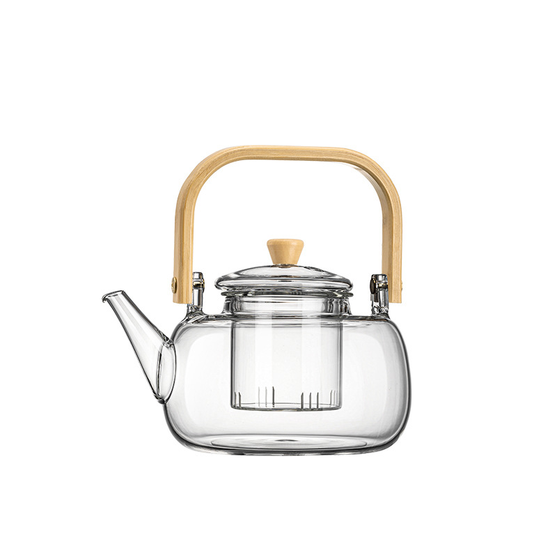 Glass Tea Teapot open fire electric ceramic stove anti-scald lifting beam tea making health pot high temperature resistant tangerine peel kettle