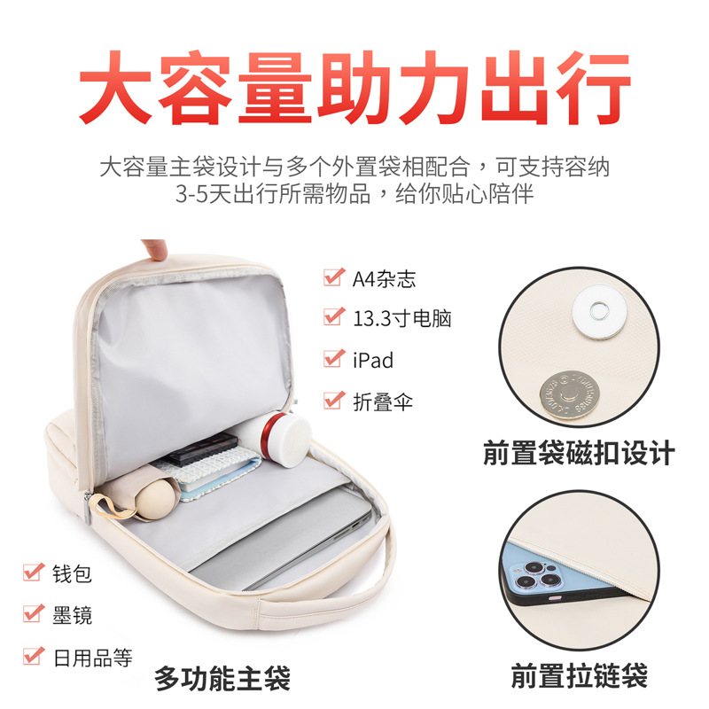 Wholesale Computer Backpack Trendy Men and Women Travel Casual Business Large Capacity Schoolbag Travel Multi-purpose Student Backpack