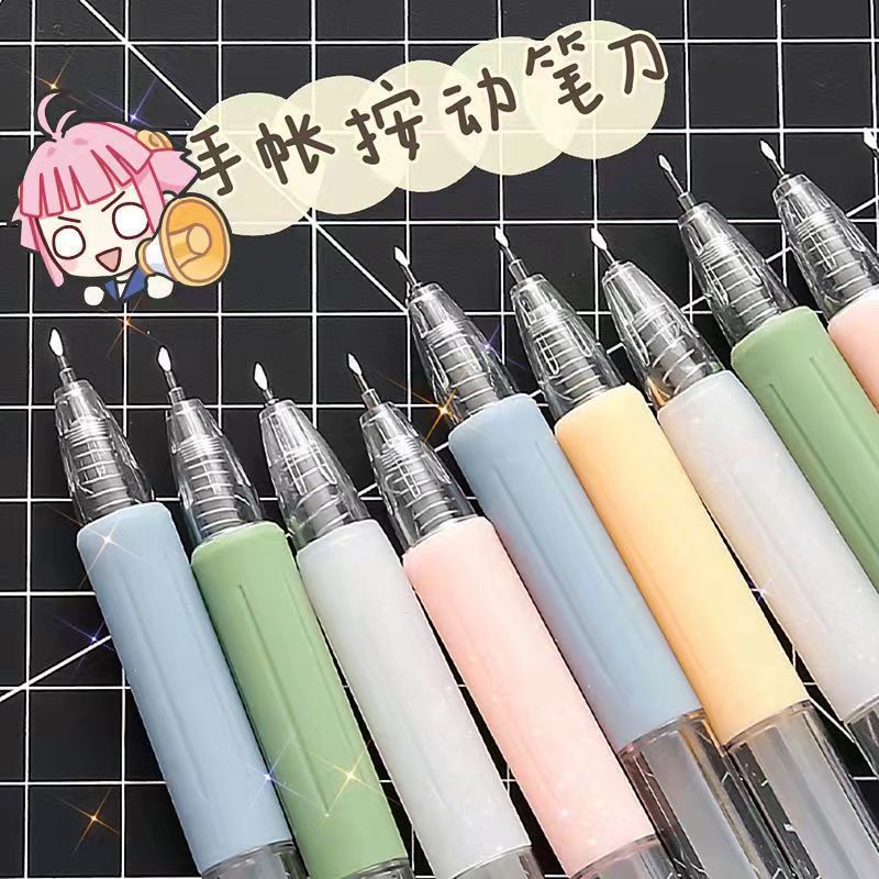 Morandi Press Art Knife ins High Color Value Simple Student Hand Account Knife Cutting Paper Knife Carving Knife Pencil Knife Wholesale